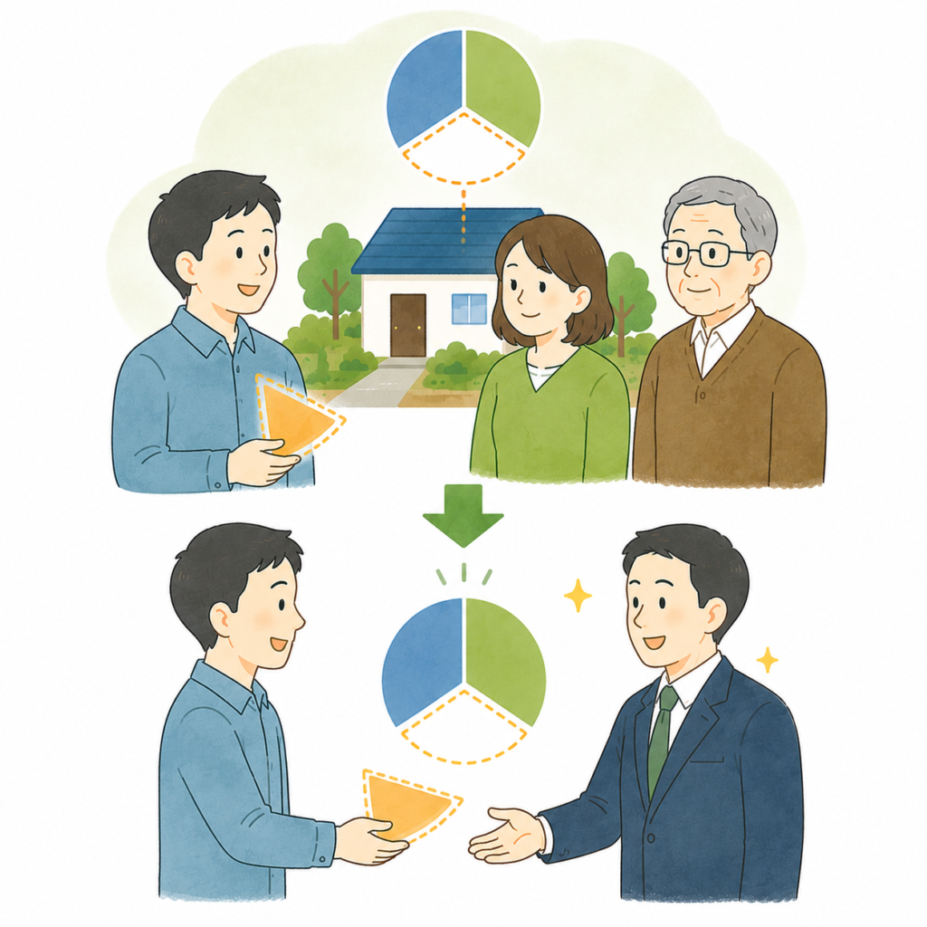 ご自身の共有持分のみを第三者へ売却